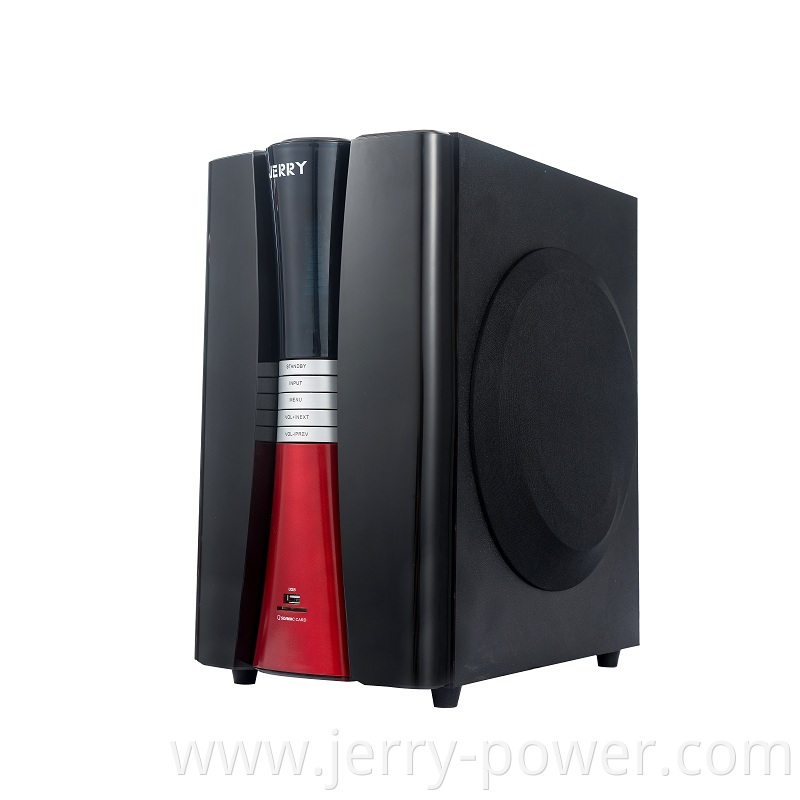 Jerry power home theater speaker system 3.1 ch amplifier subwoofer speaker box